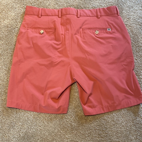 Peter Millar Crown Comfort Preppy Shorts Nylon Rose Pink Size 33 - Picture 5 of 10